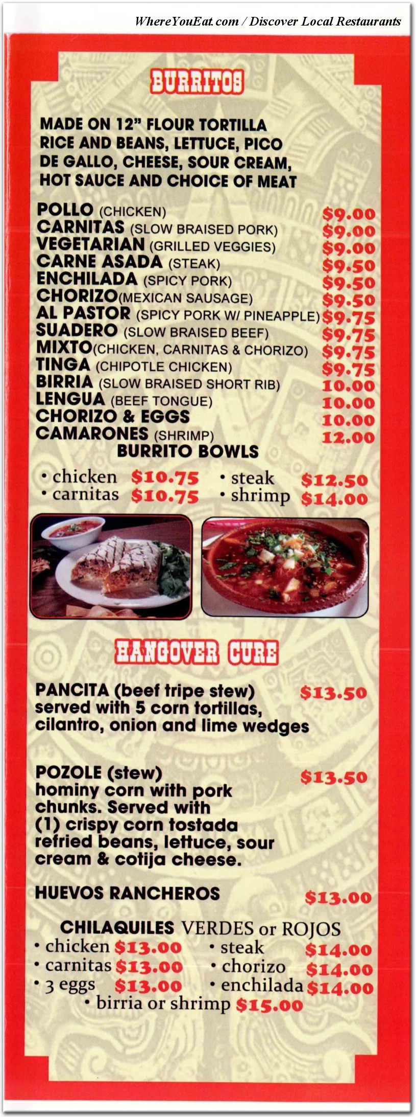 menu image