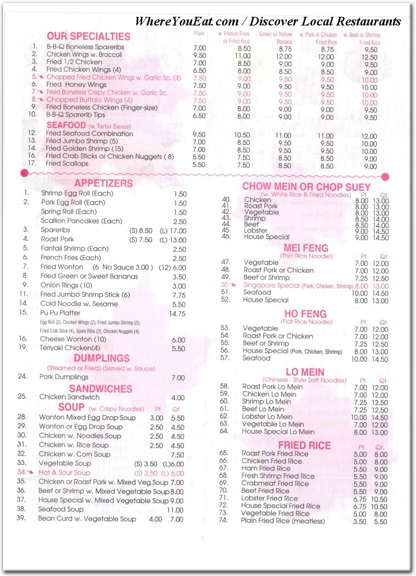 menu image
