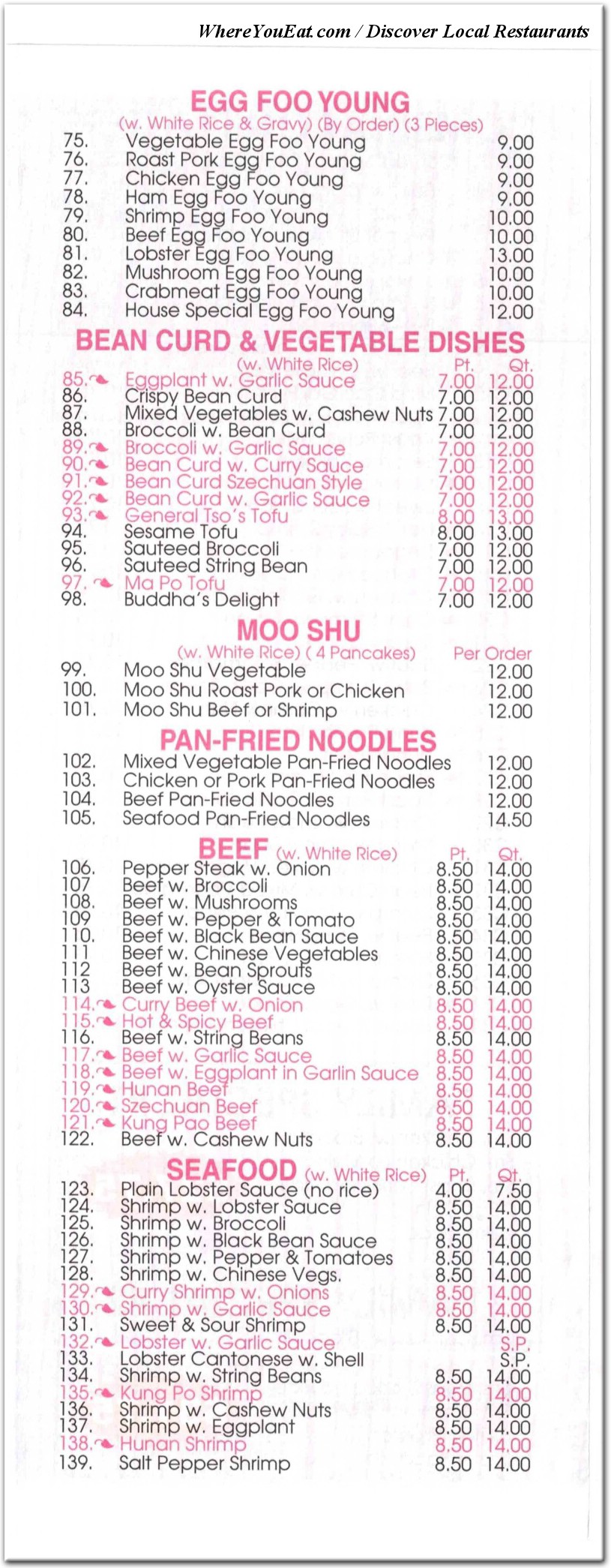 menu image