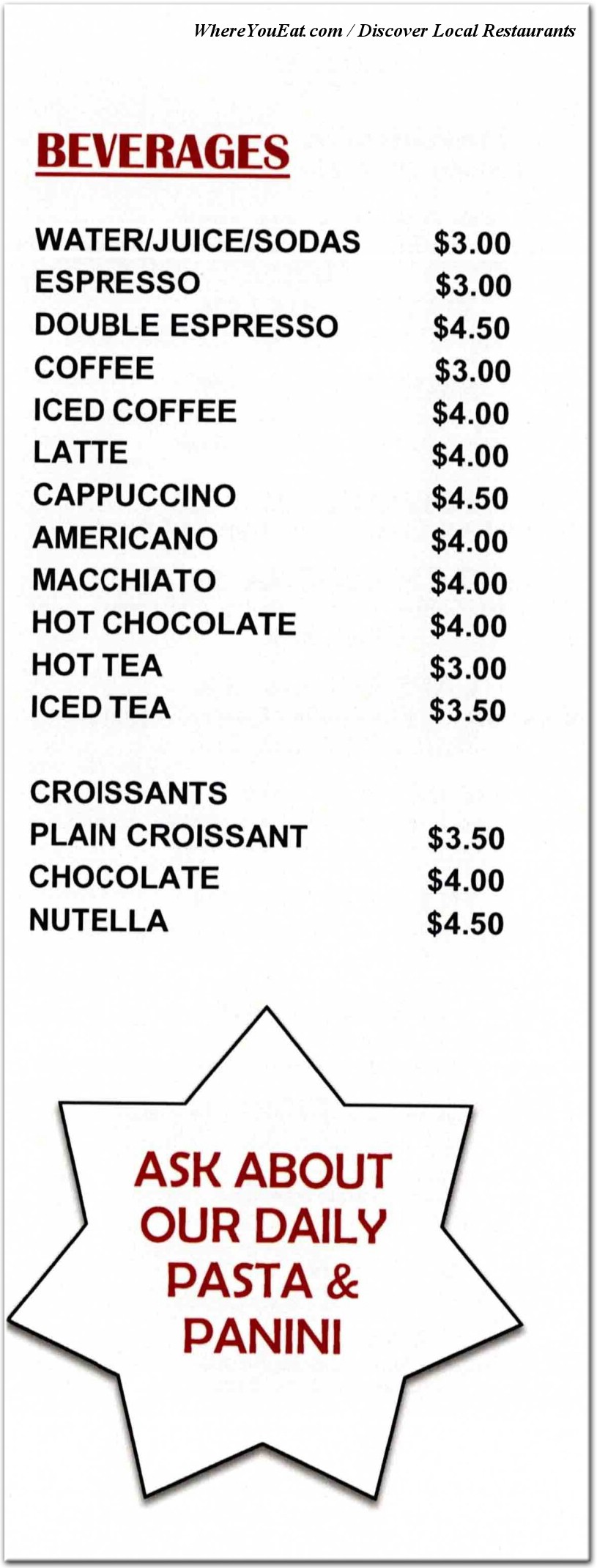 menu image