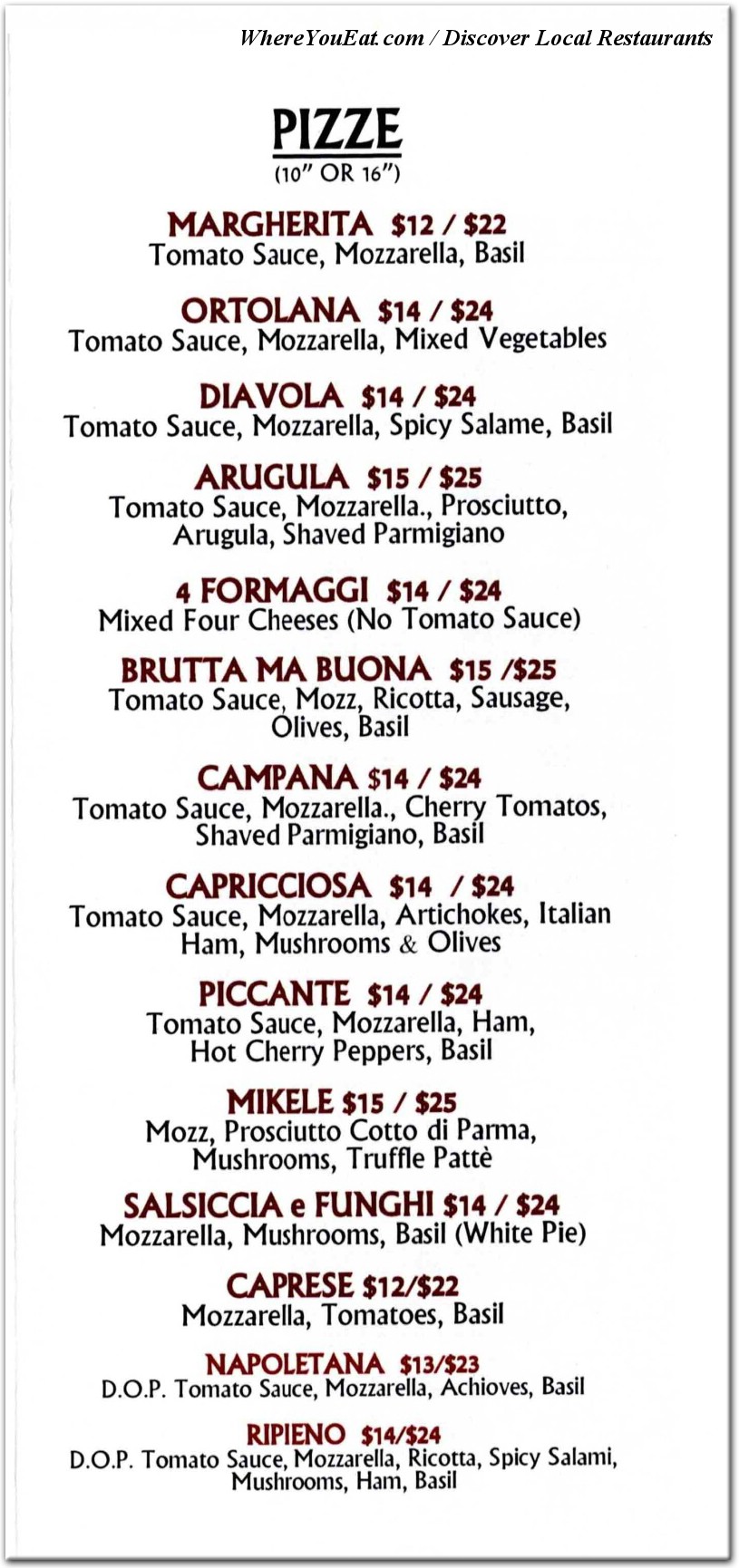 menu image