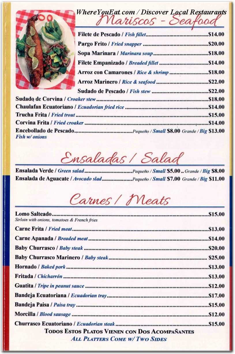 menu image