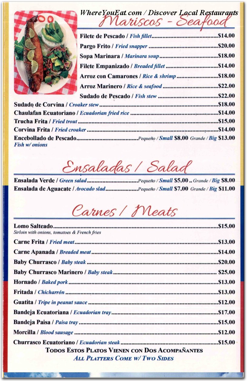 menu image