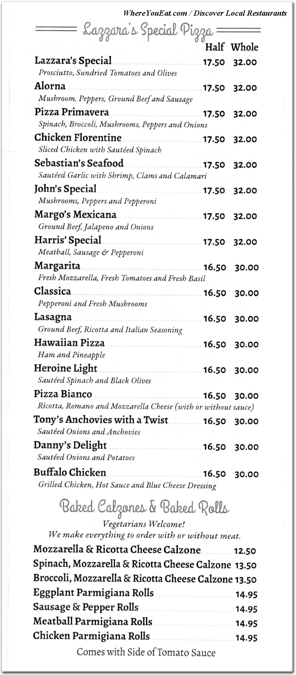 menu image