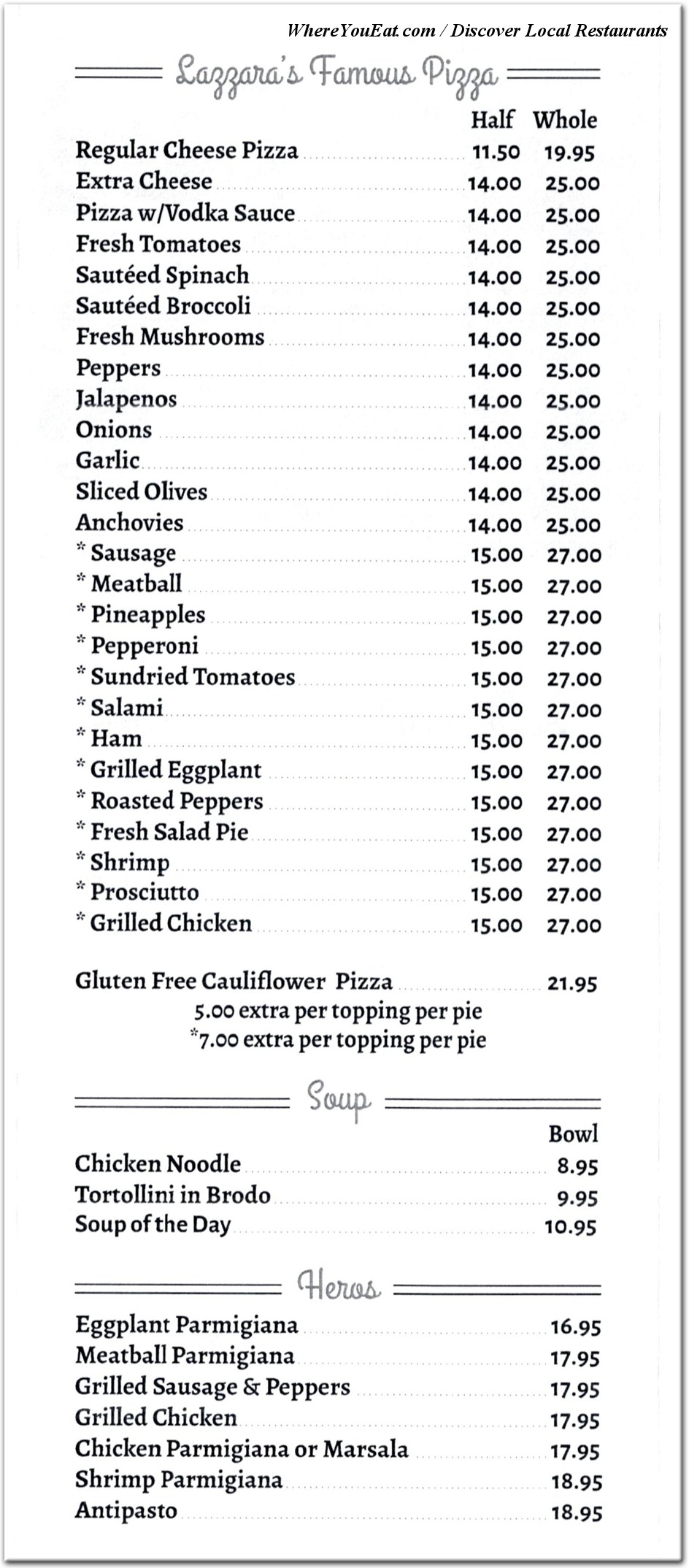 menu image