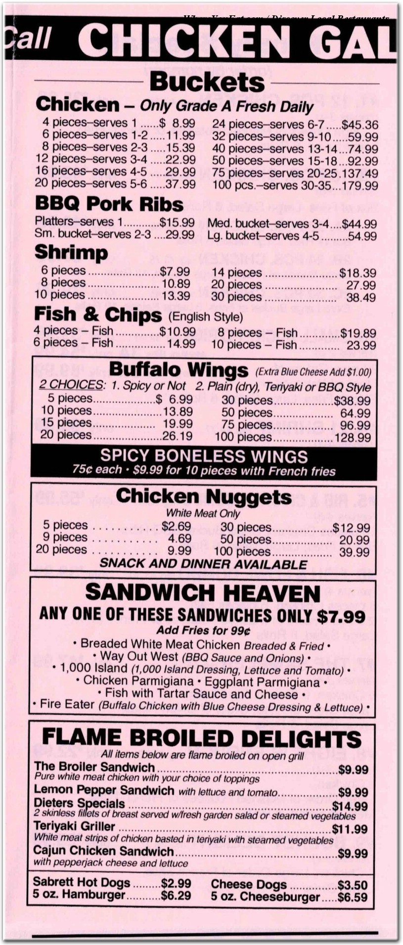 menu image