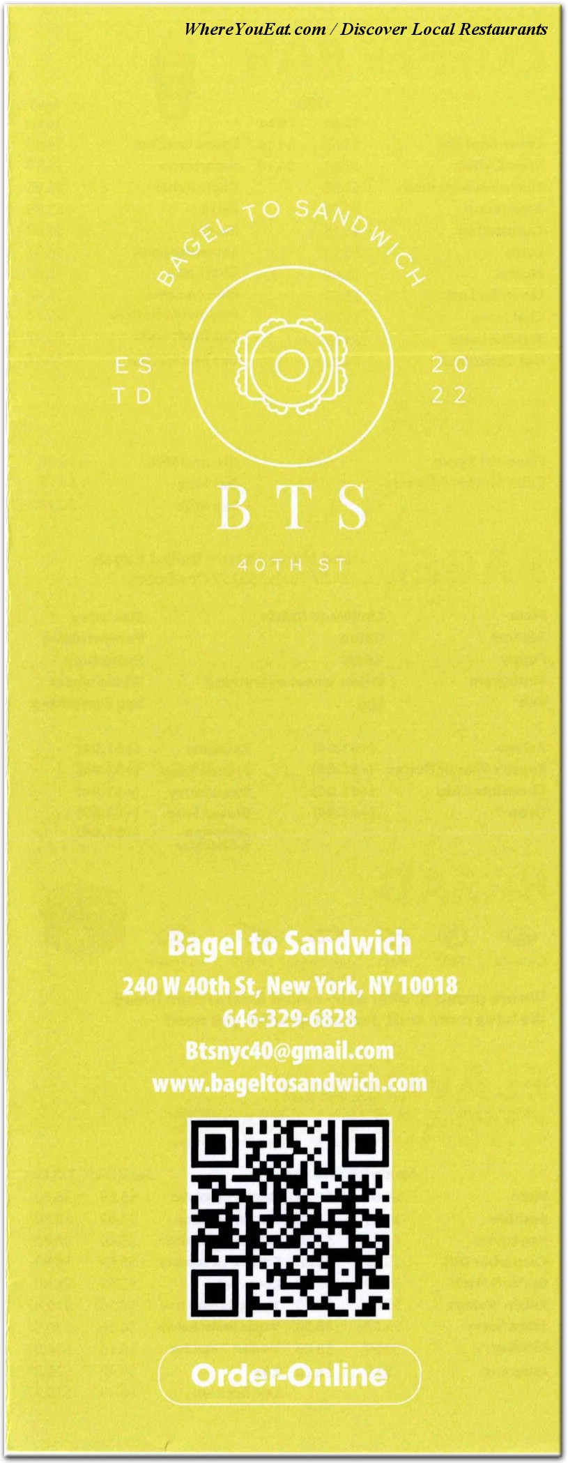 menu image