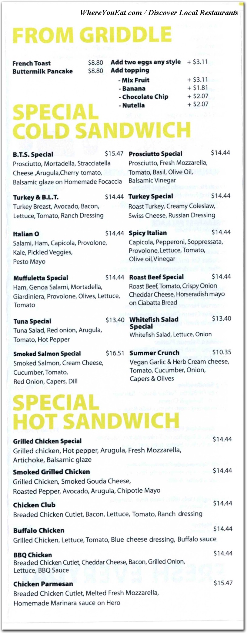 menu image