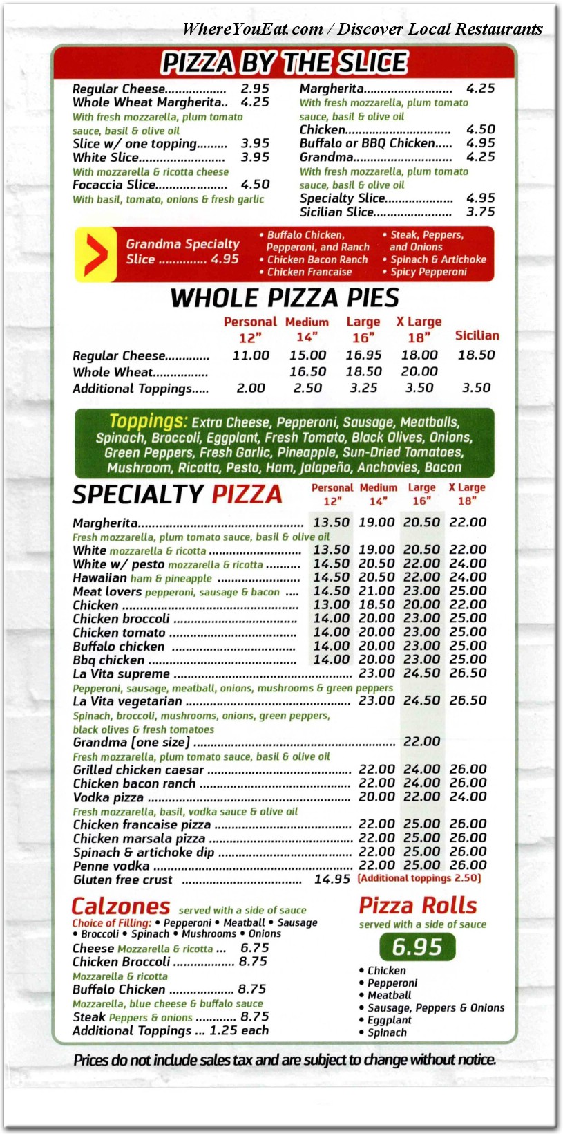 menu image