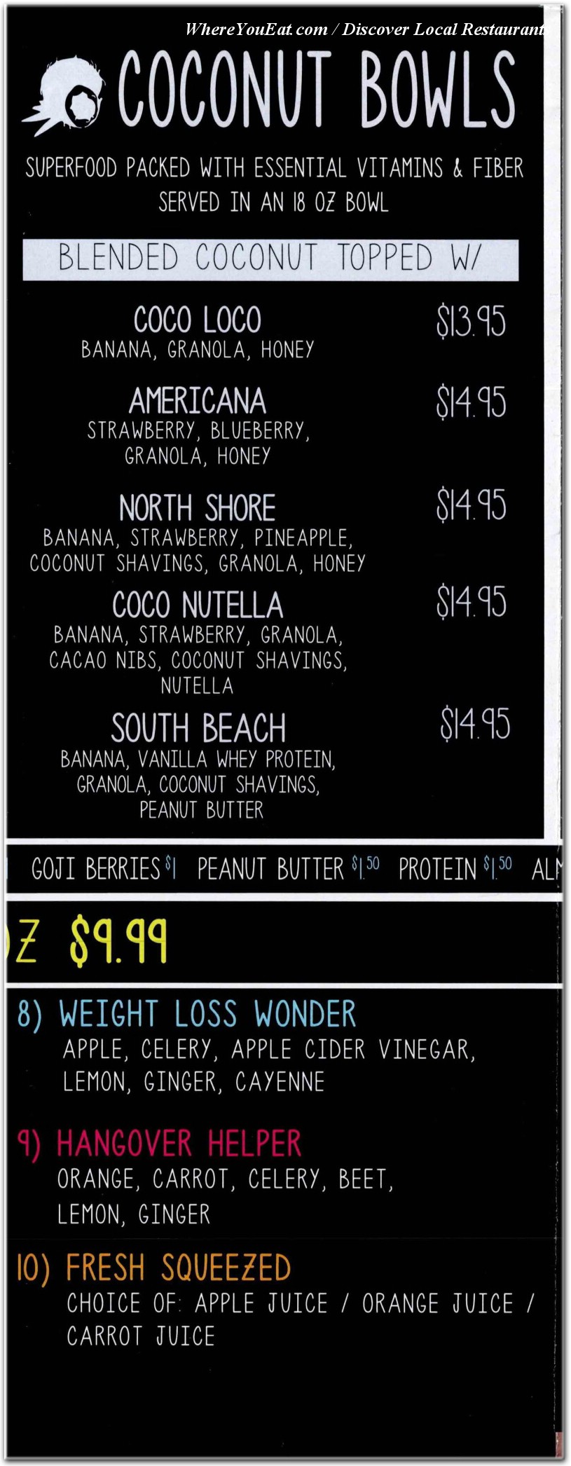 menu image