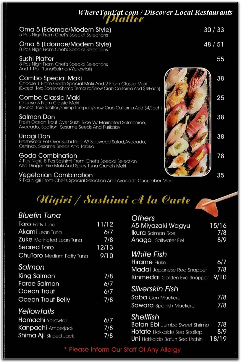 menu image