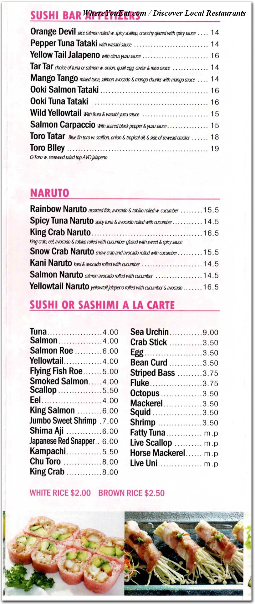 menu image