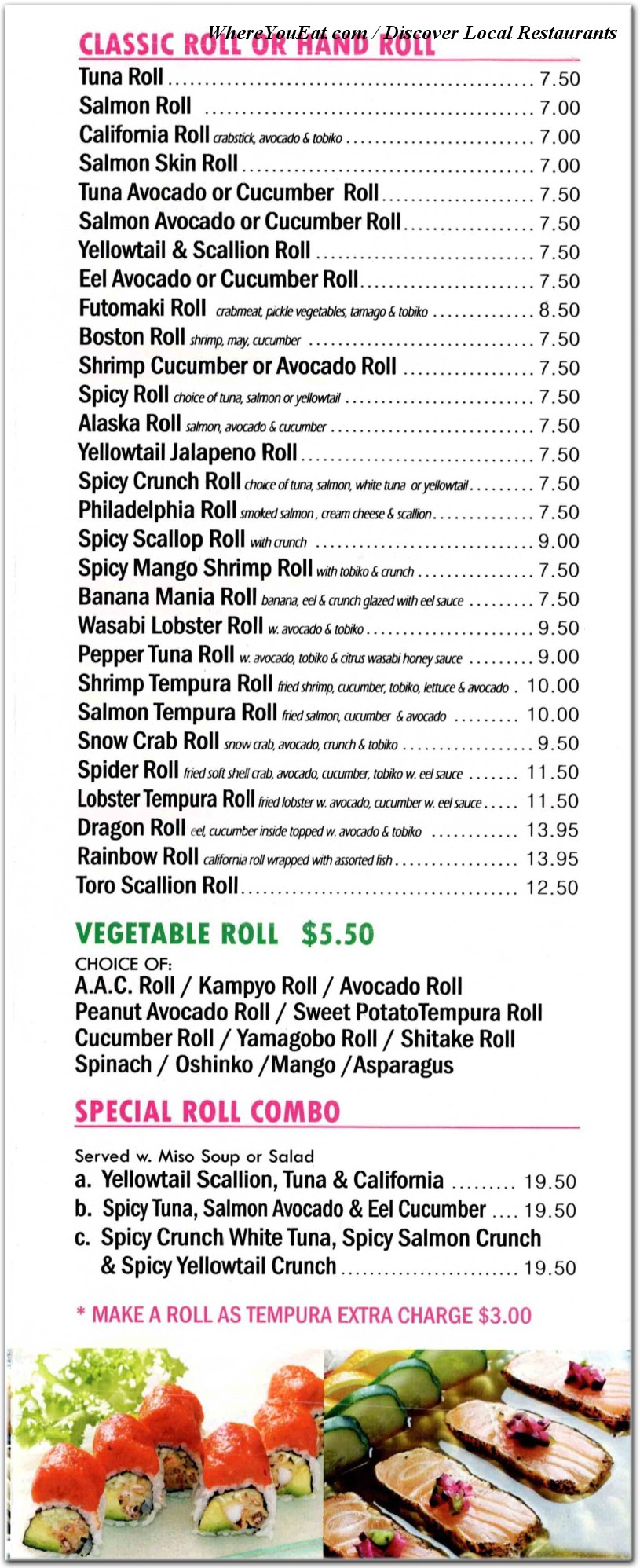 menu image