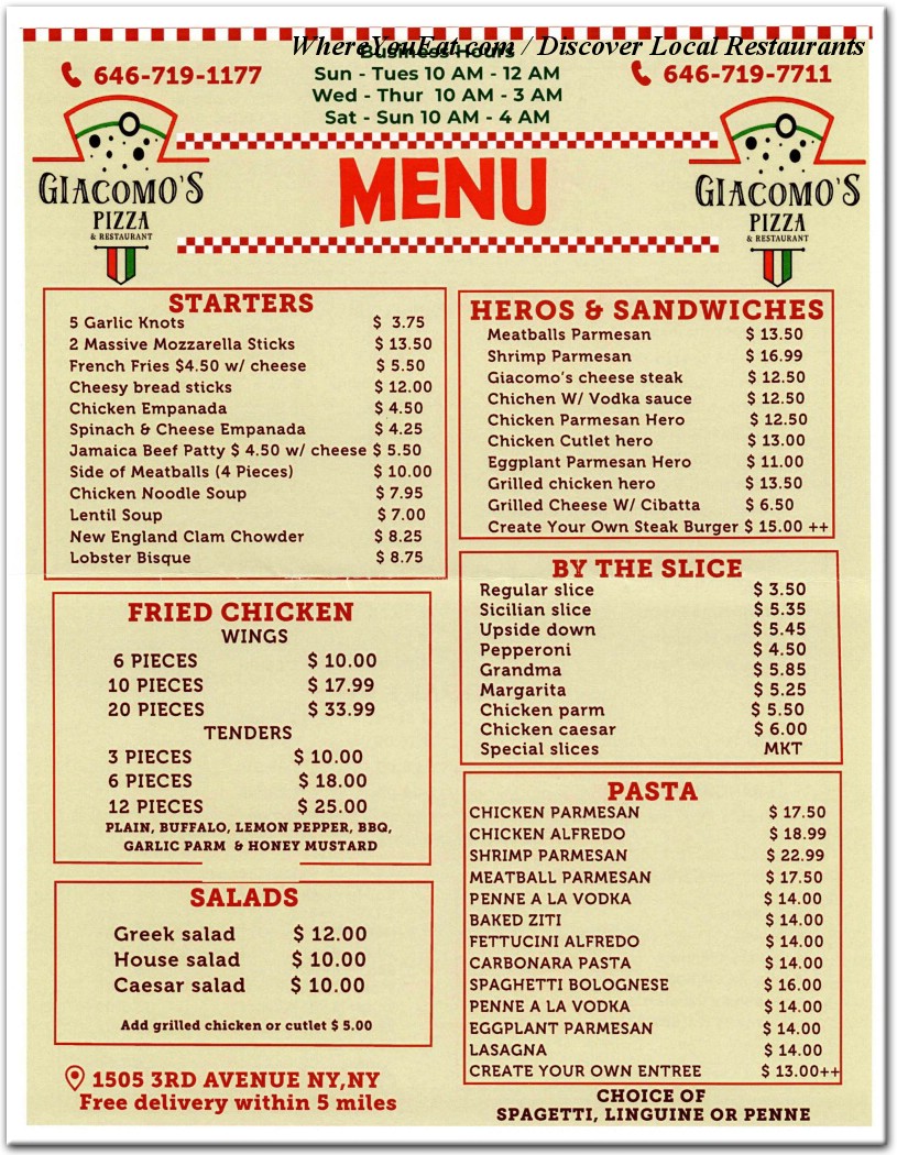 menu image