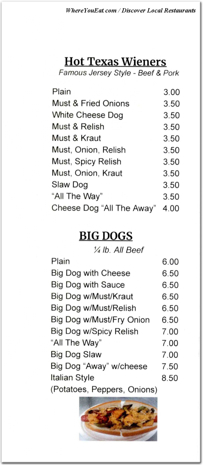 menu image