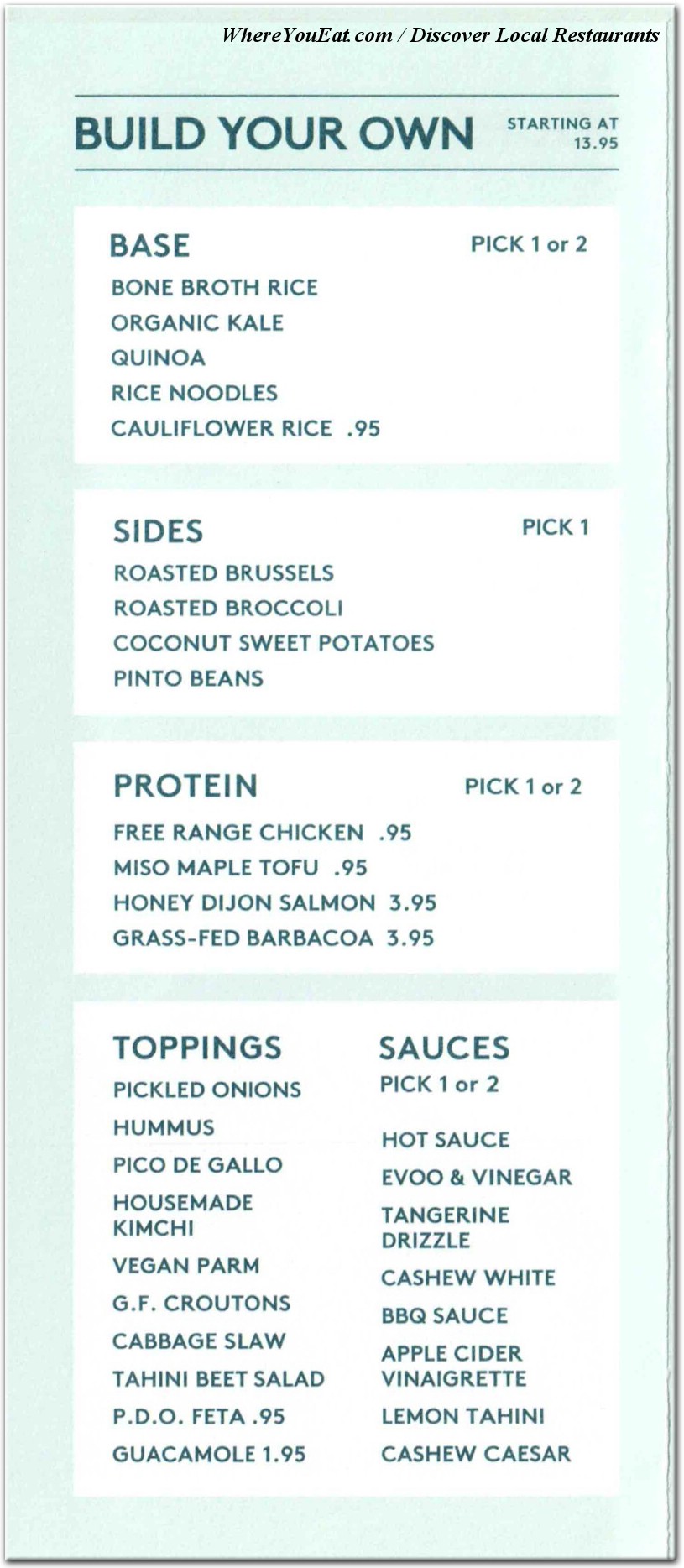 menu image