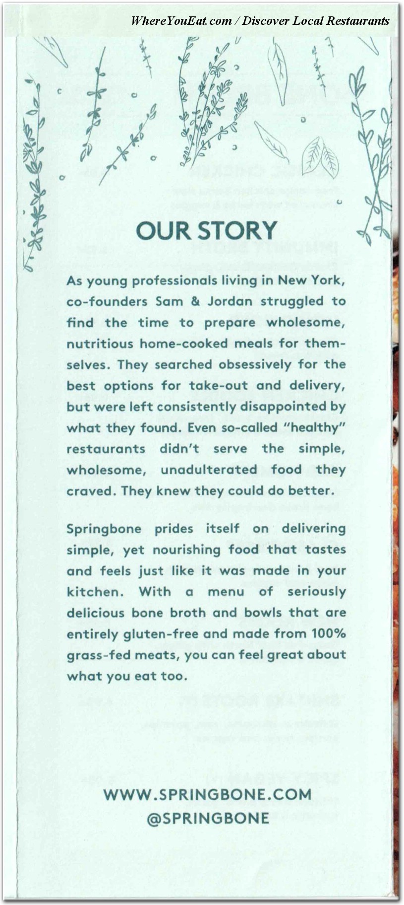 menu image