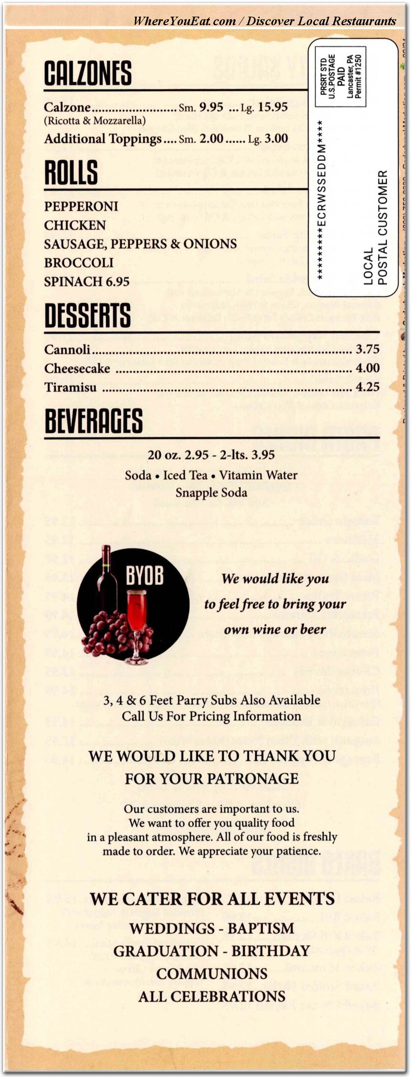 menu image