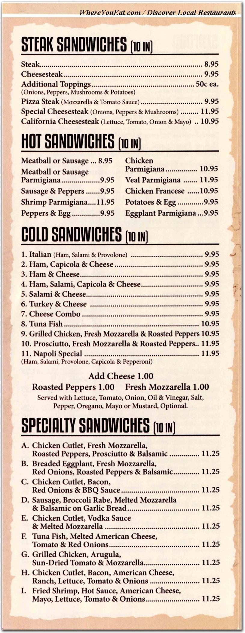 menu image