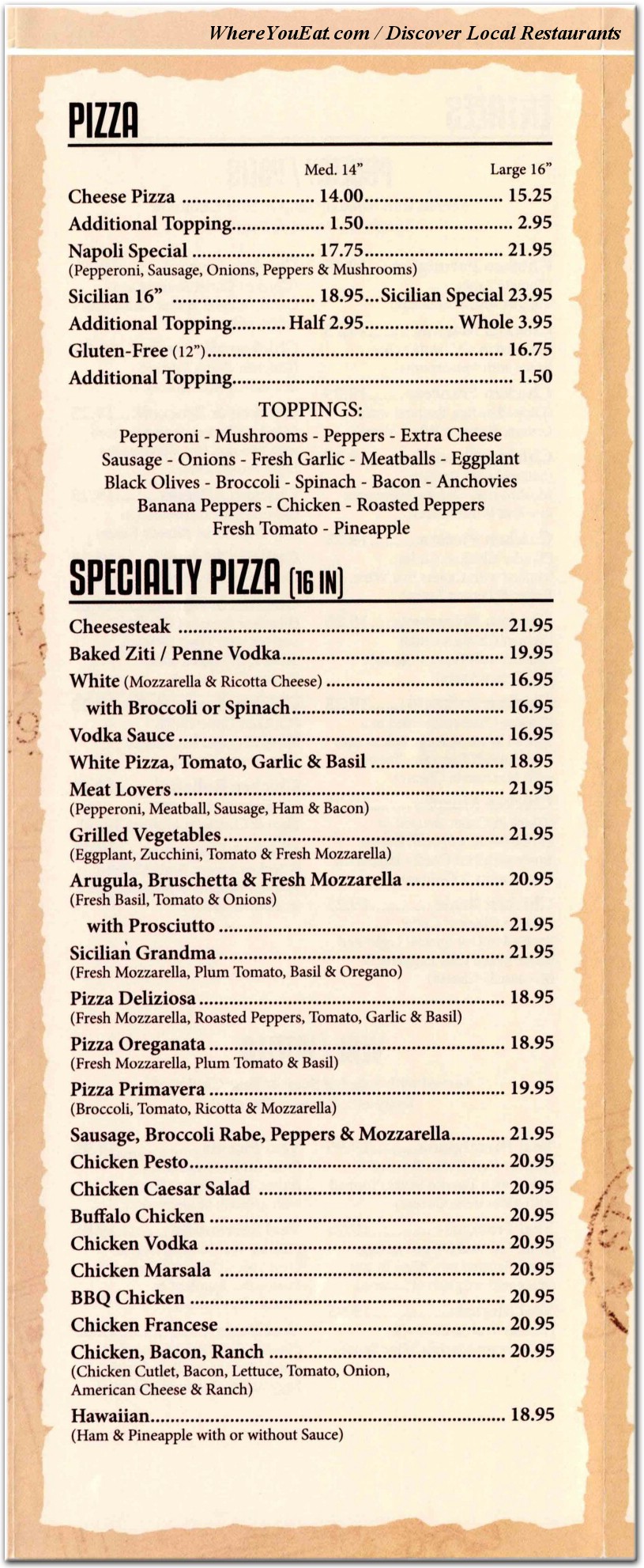 menu image
