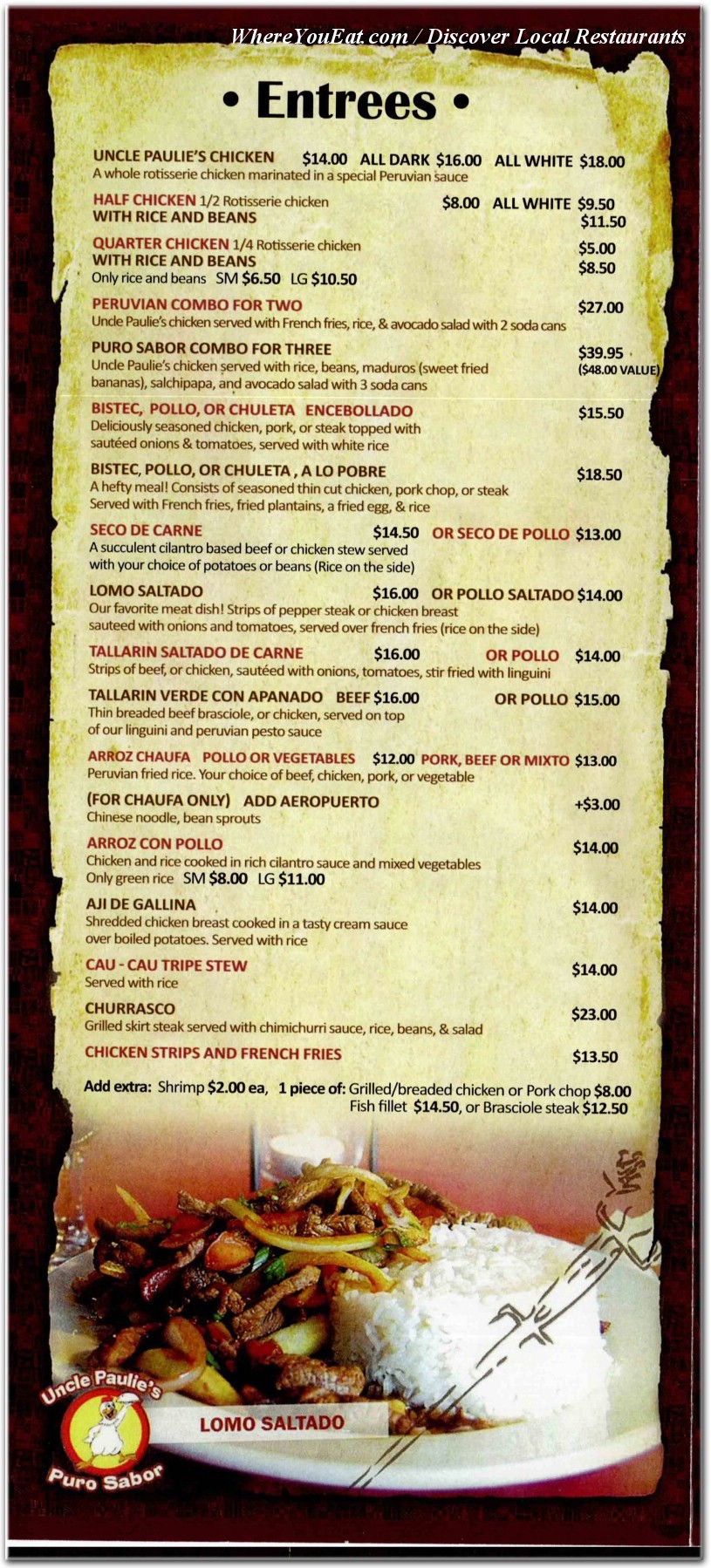 menu image