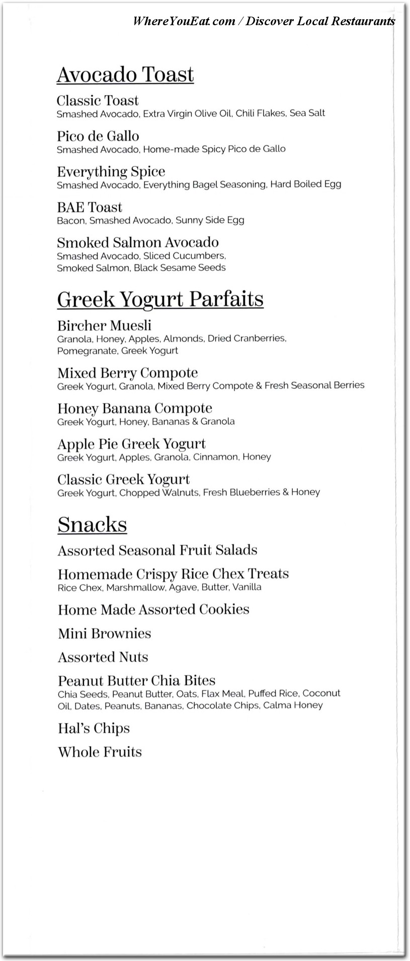 menu image