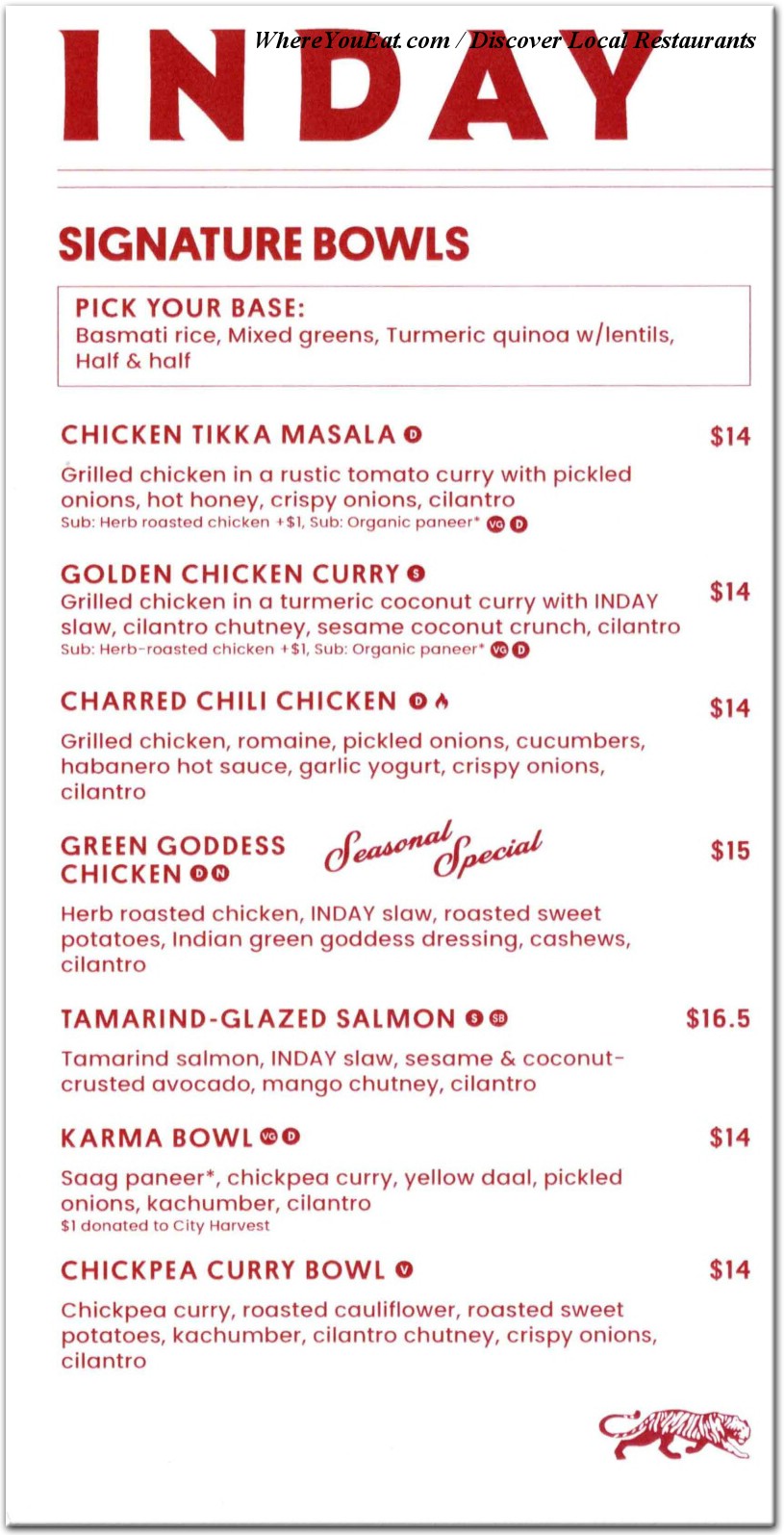menu image