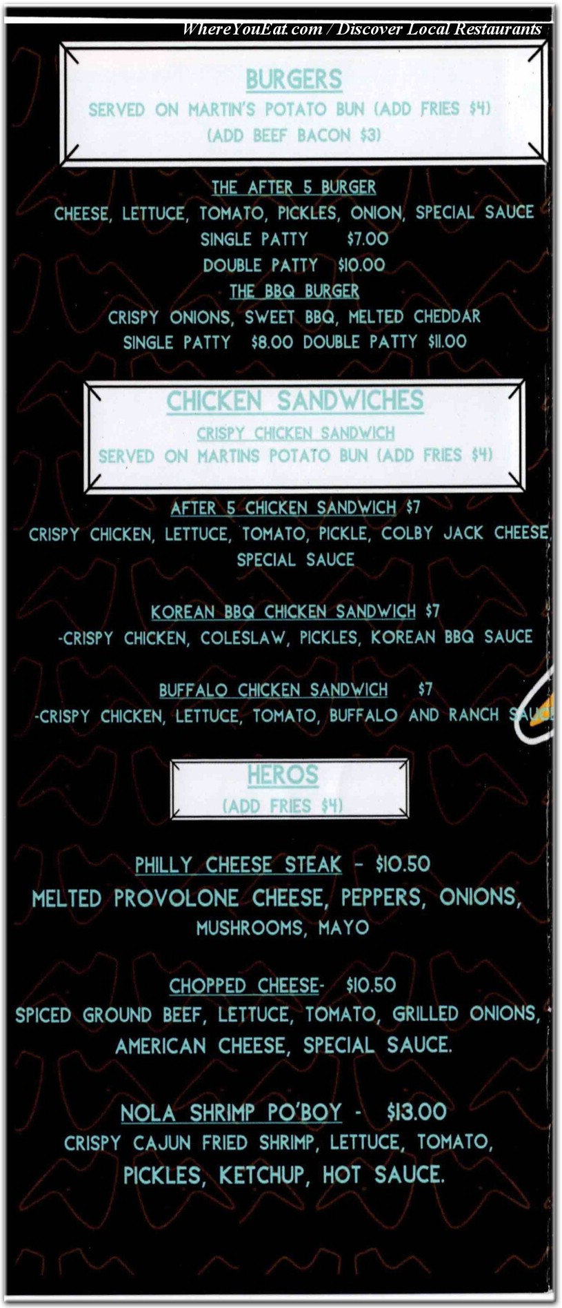 menu image
