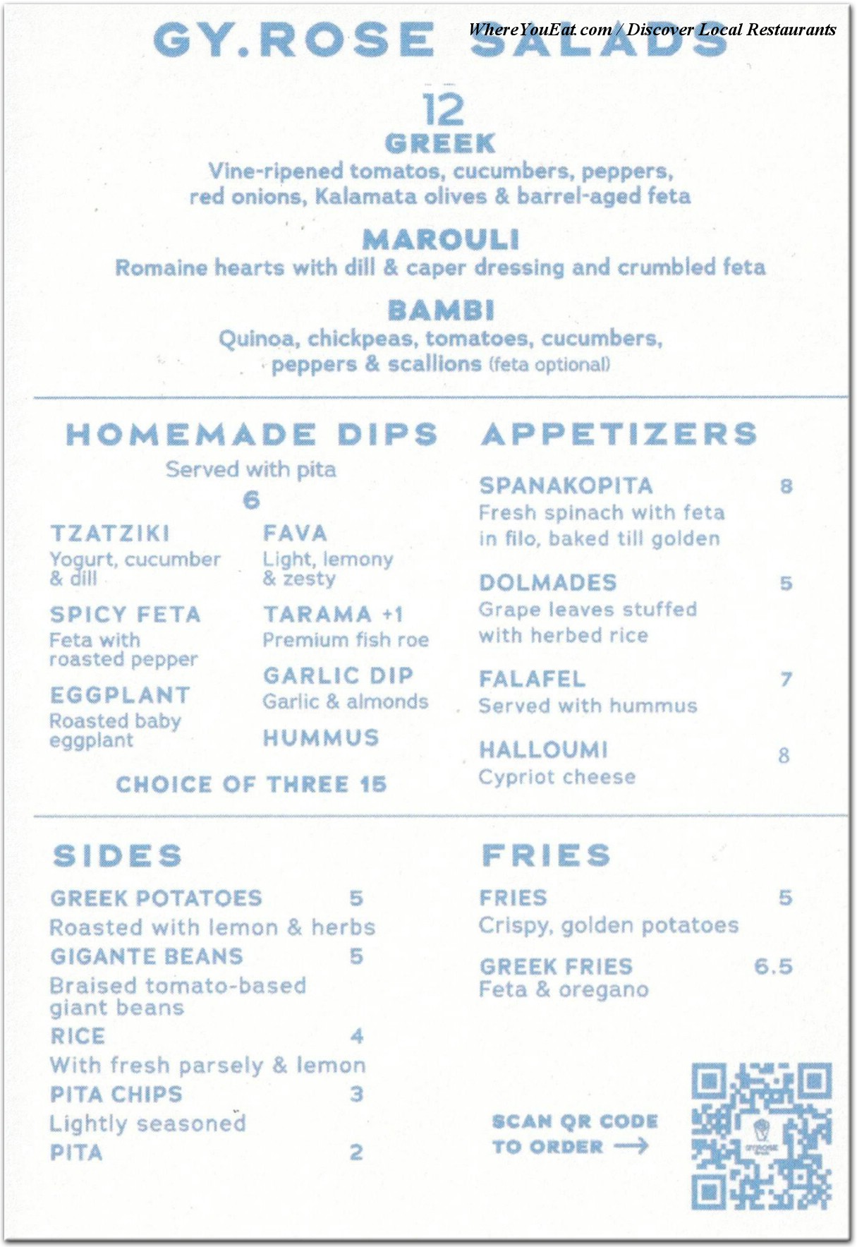 menu image