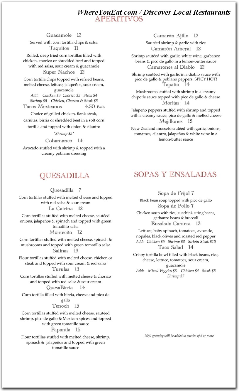 menu image