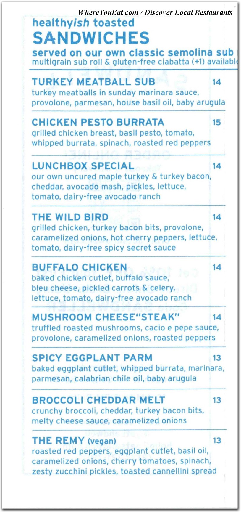 menu image