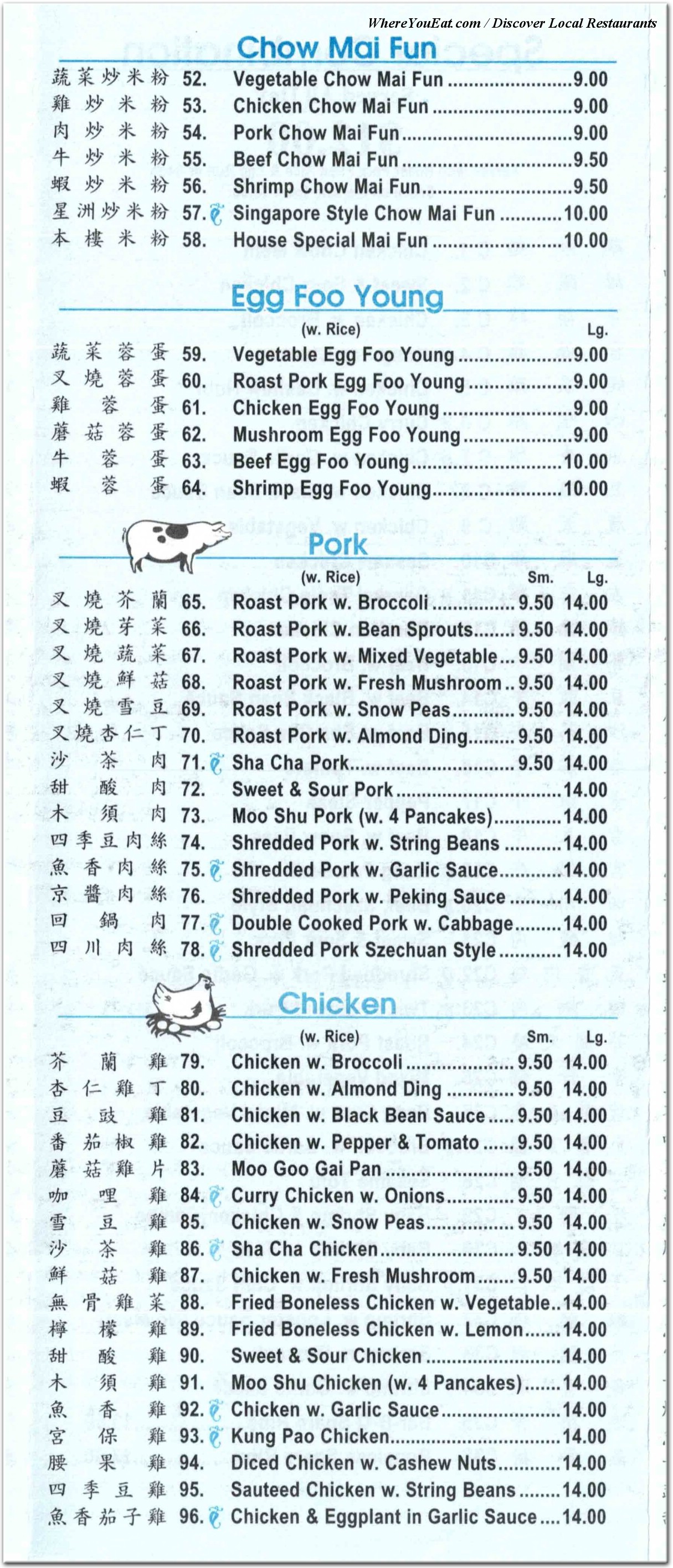 menu image
