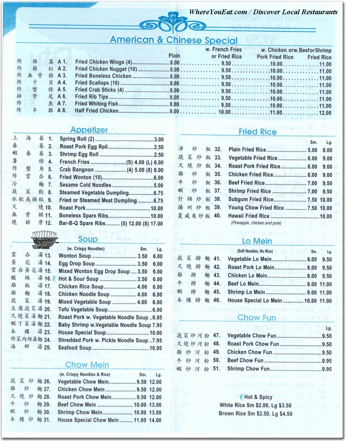 menu image