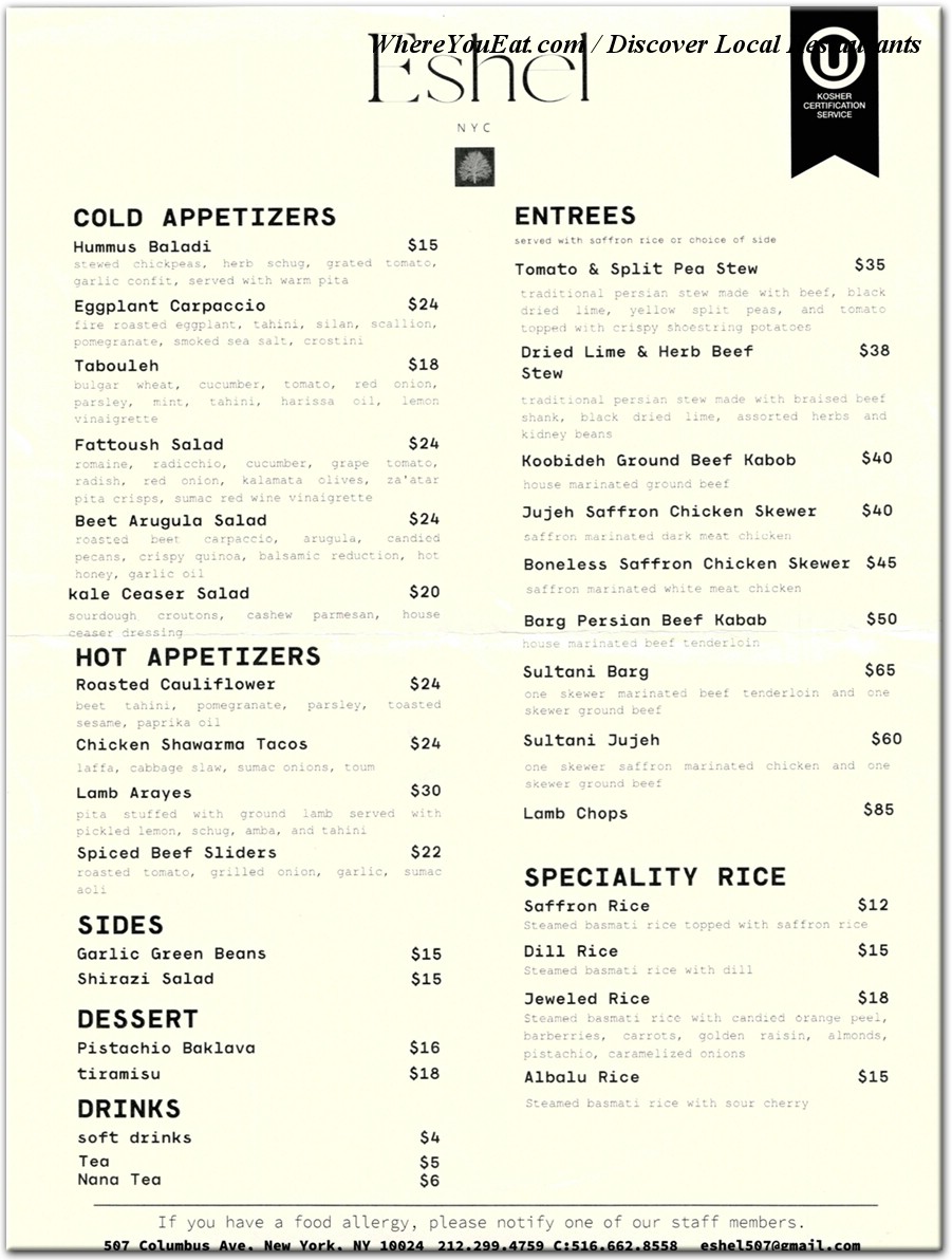 menu image