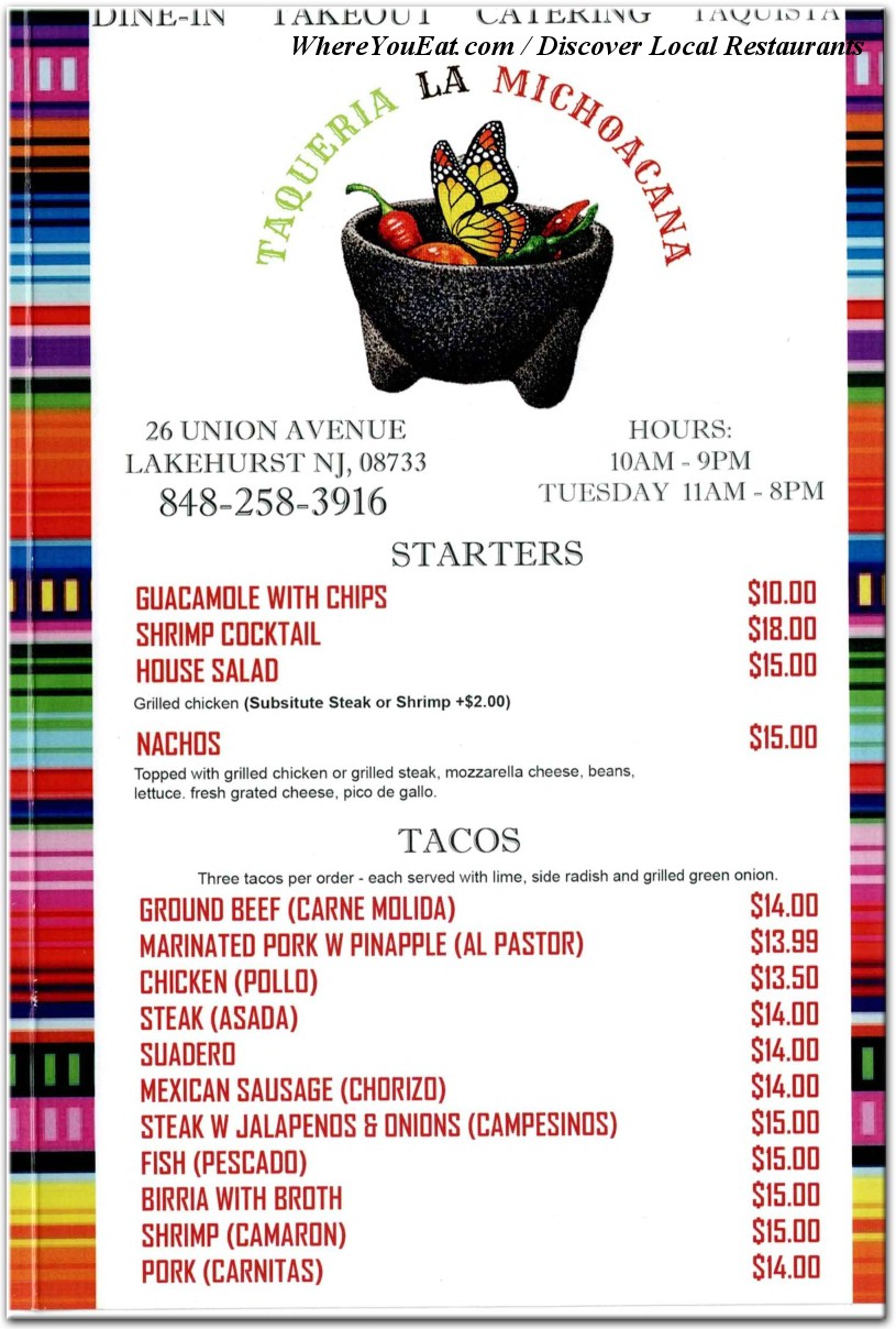 menu image