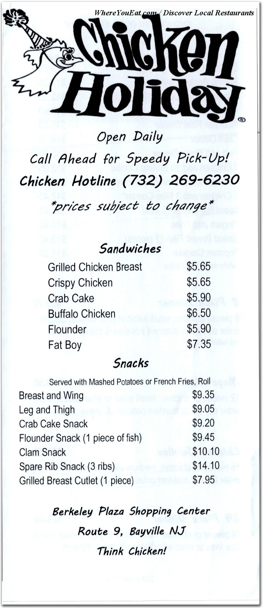 menu image