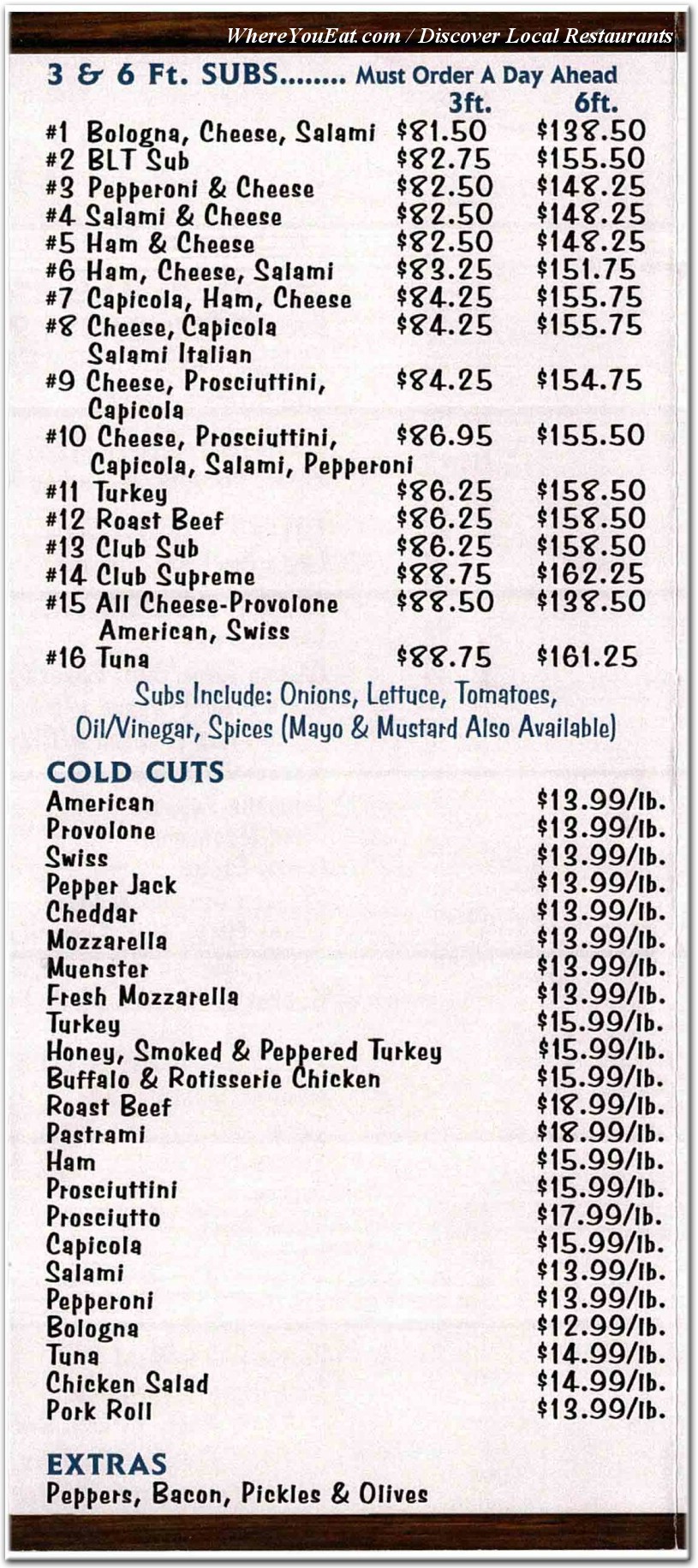 menu image