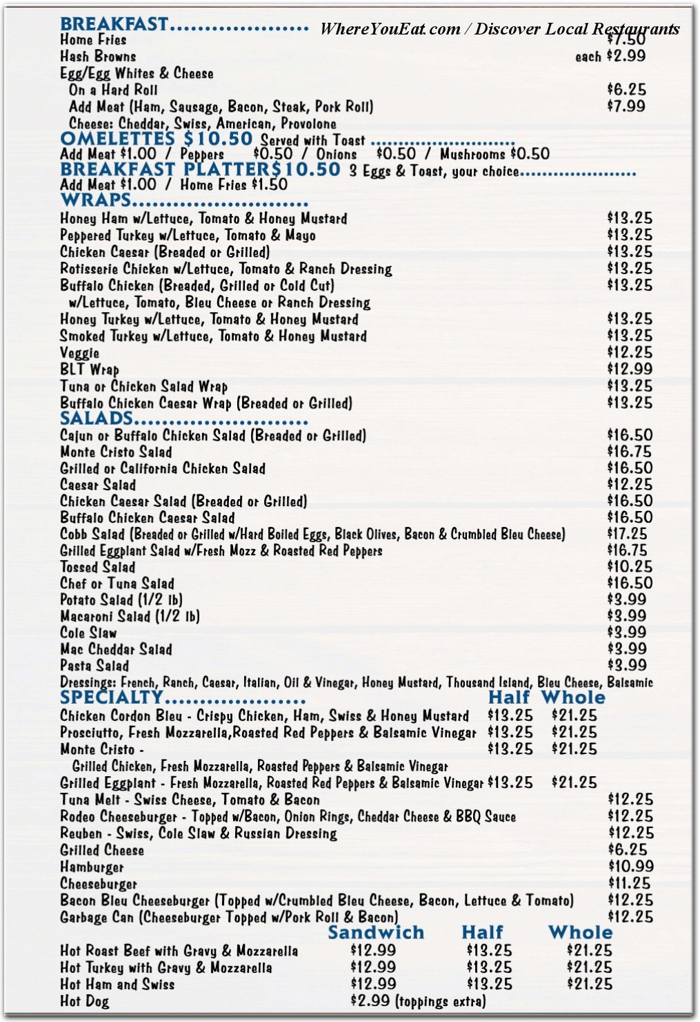 menu image