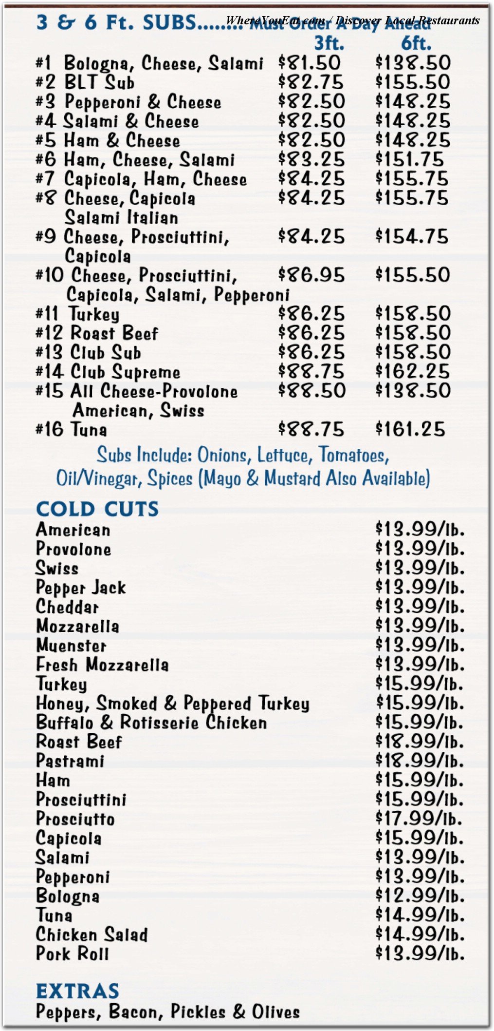 menu image