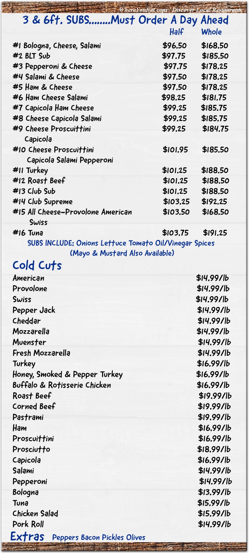 menu image