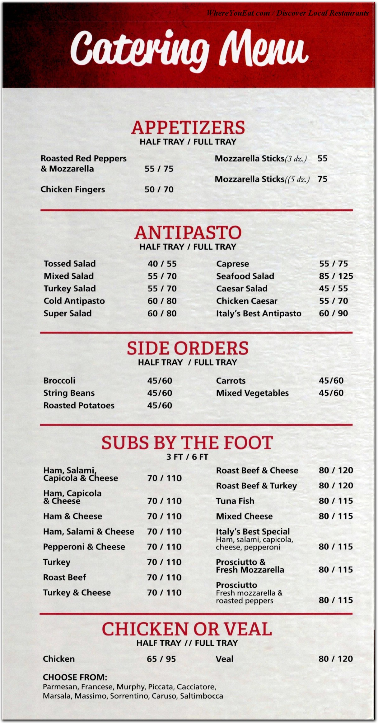 menu image