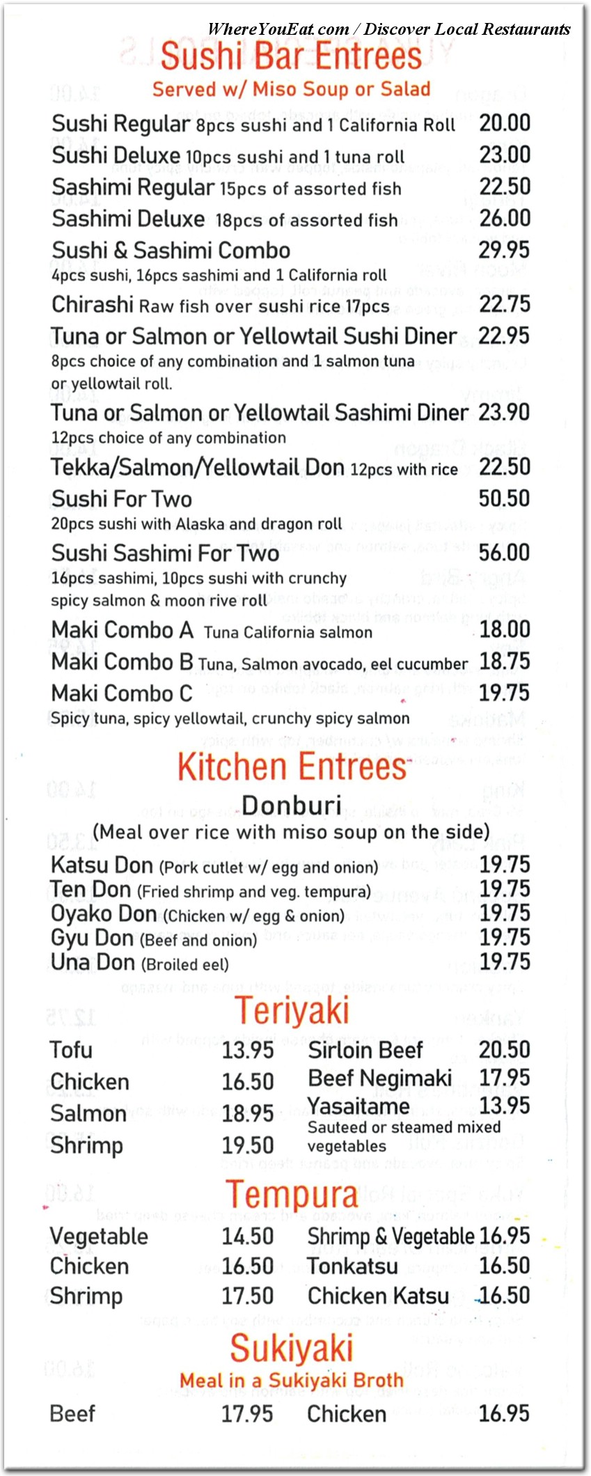 menu image