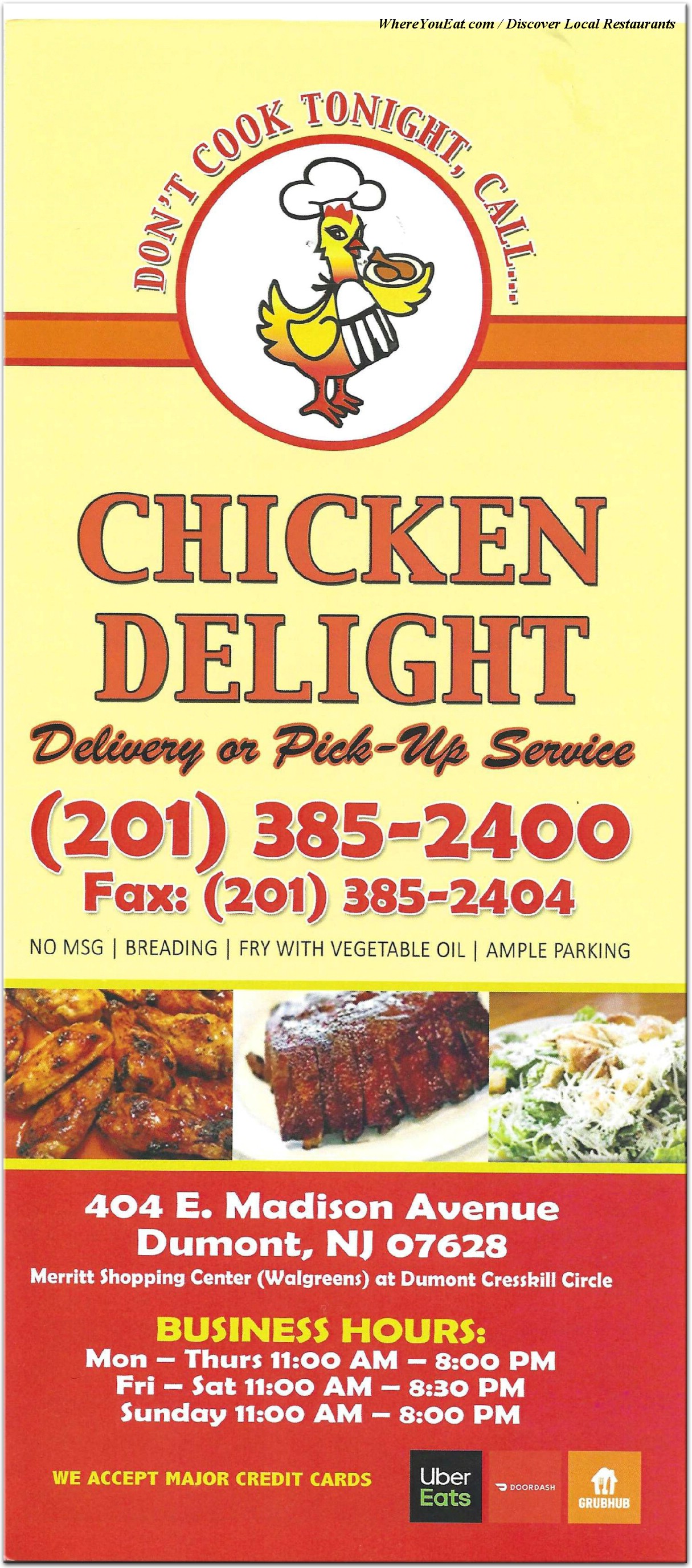 menu image