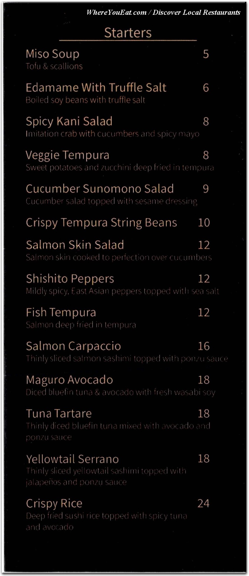menu image