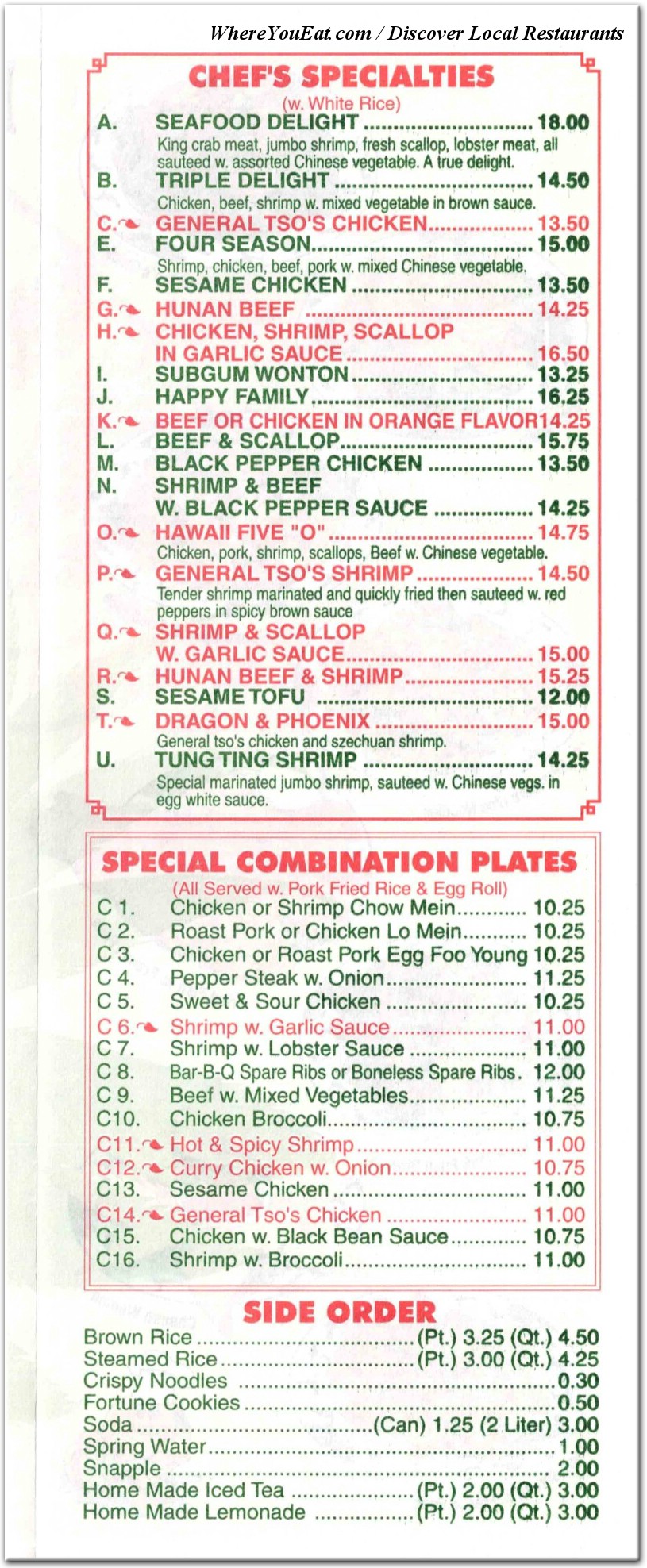 menu image