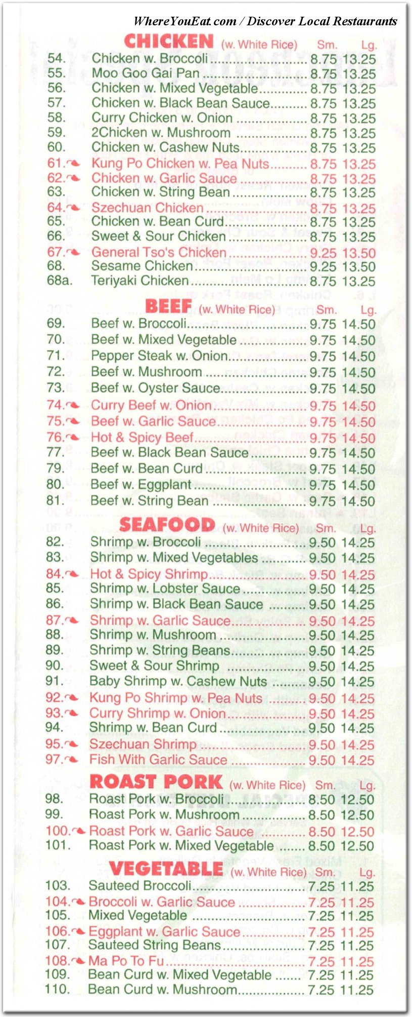 menu image