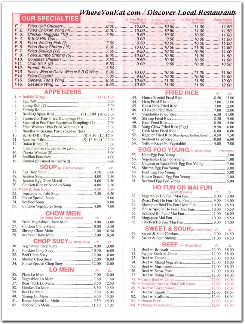 menu image