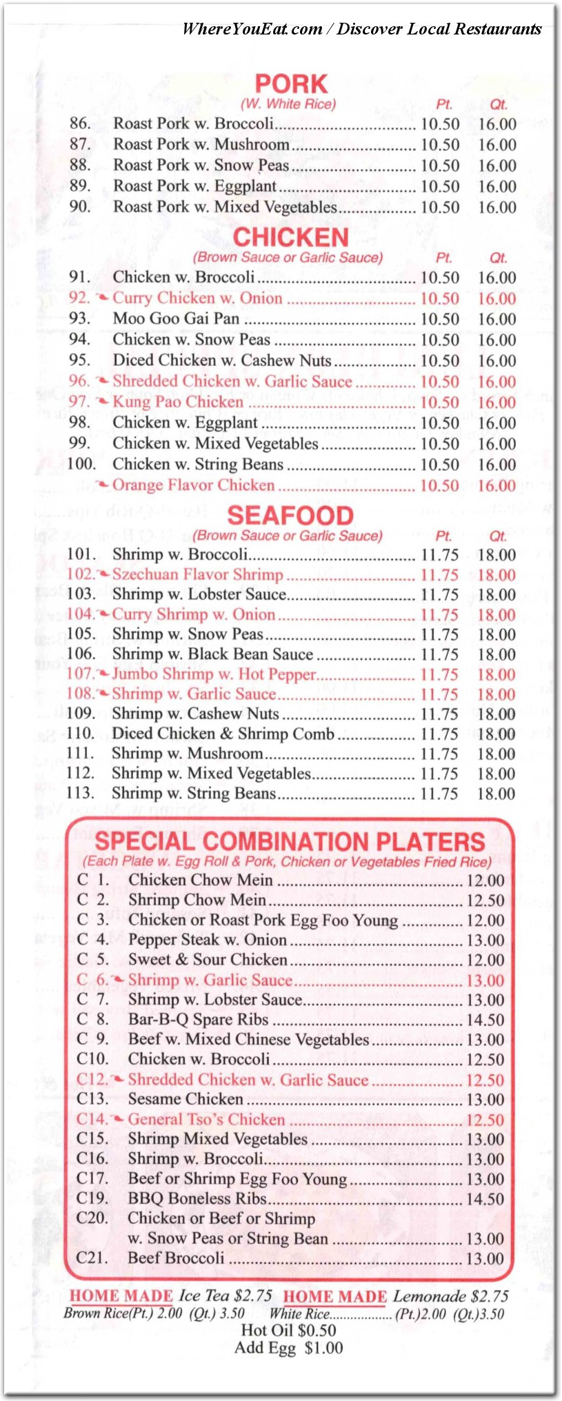 menu image