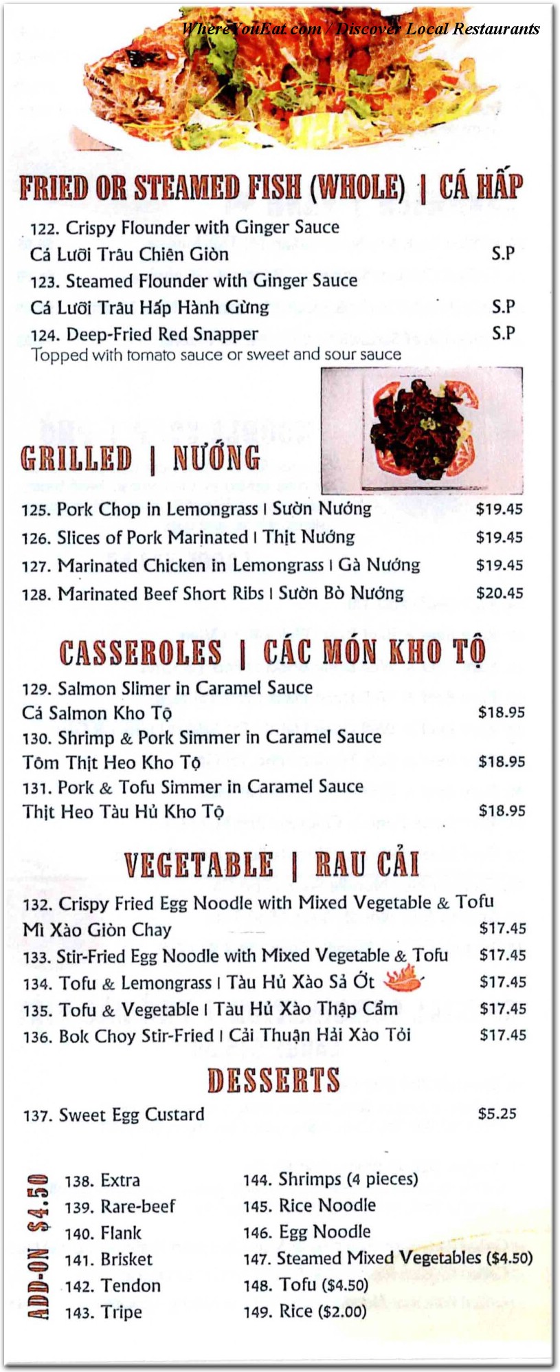 menu image