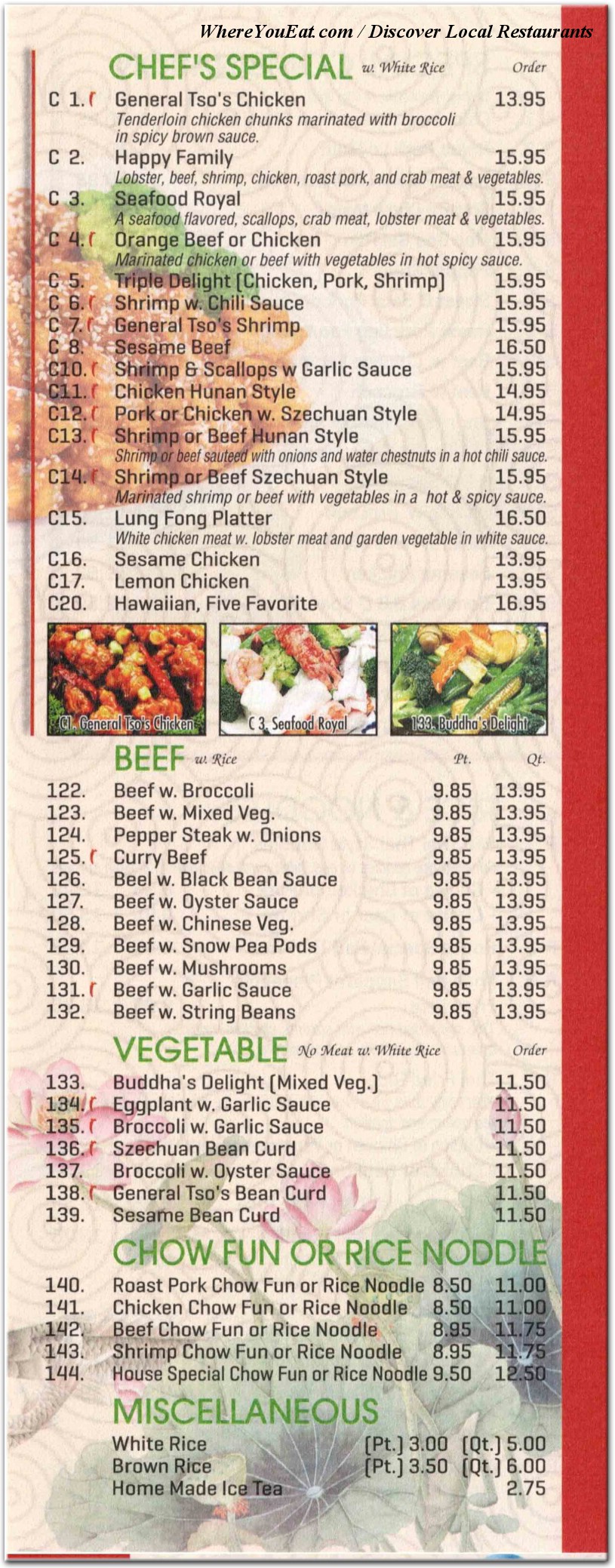 menu image